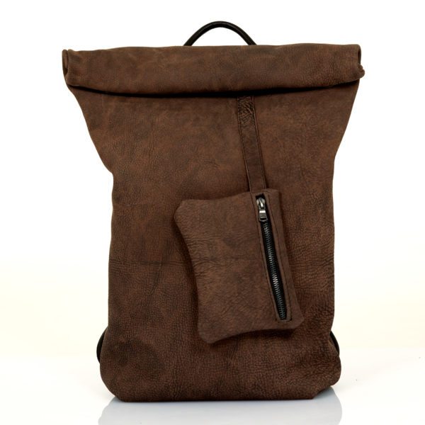 Burnt sienna leather backpack - Cinzia Rossi