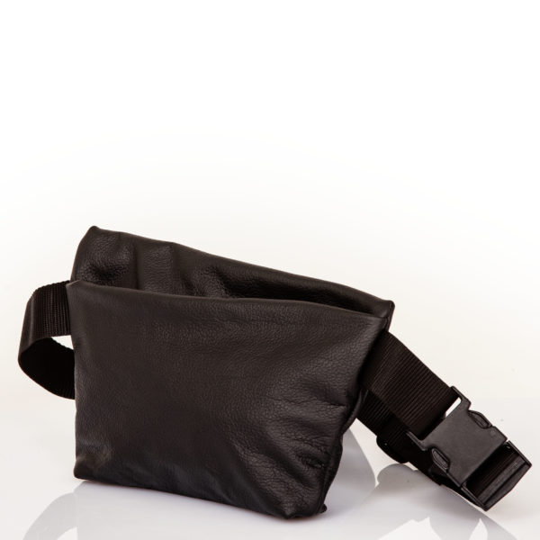 Black leather belt bag – Cinzia Rossi