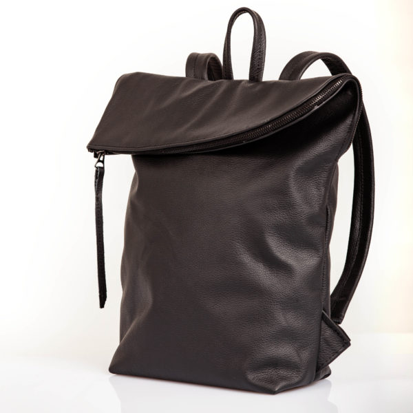 Black leather backpack - Cinzia Rossi