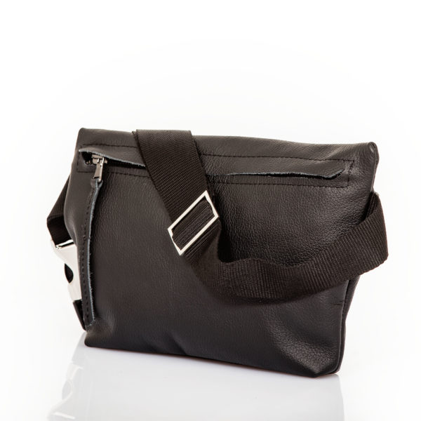 Black leather belt bag – Cinzia Rossi