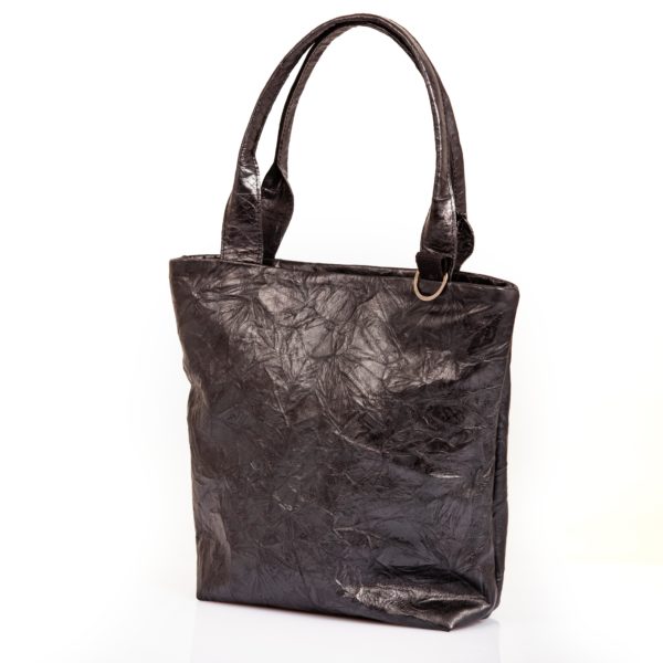 Bolso tote de cuero negro - Cinzia Rossi