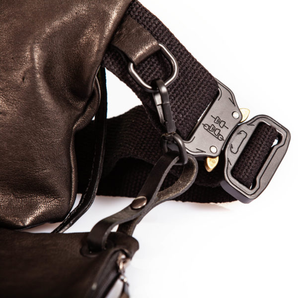 Balck leather belt bag – Cinzia Rossi