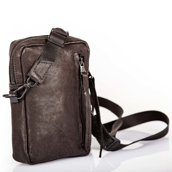 Black leather shoulder bag – Cinzia Rossi