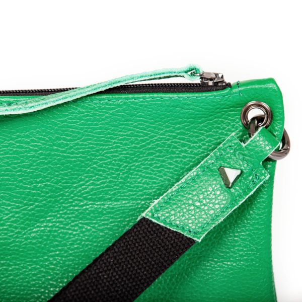 Grüne Ledertasche - Cinzia Rossi