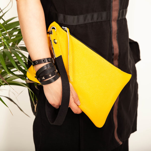 Leather clutch bag – Cinzia Rossi