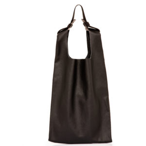 Shopping bag in pelle nera - cinzia rossi