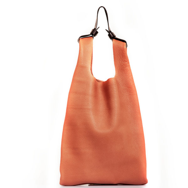 Sac cabas en cuir rose poudré - Cinzia Rossi