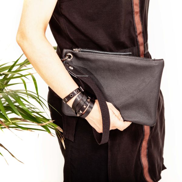 Leather clutch bag - Cinzia Rossi