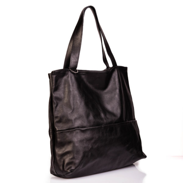 Maxi leather  tote bag- Cinzia Rossi