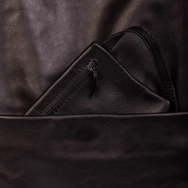 Maxi leather  tote bag- Cinzia Rossi