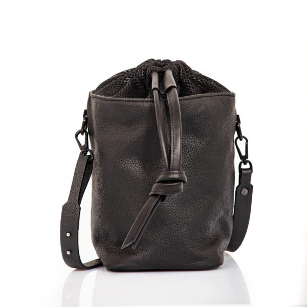 Zwart leren bucket bag - Cinzia Rossi