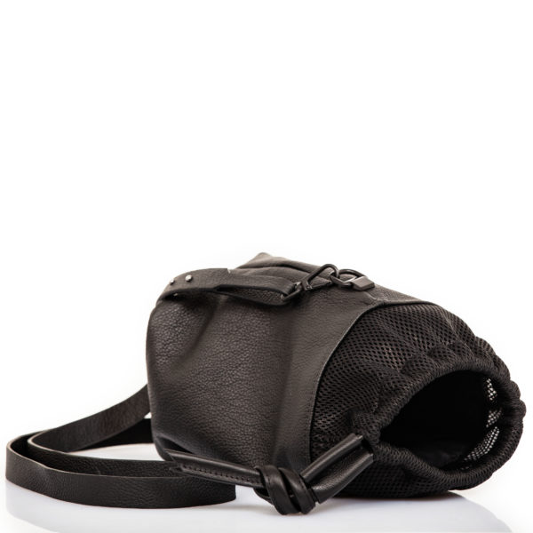Black leather bucket bag - Cinzia Rossi