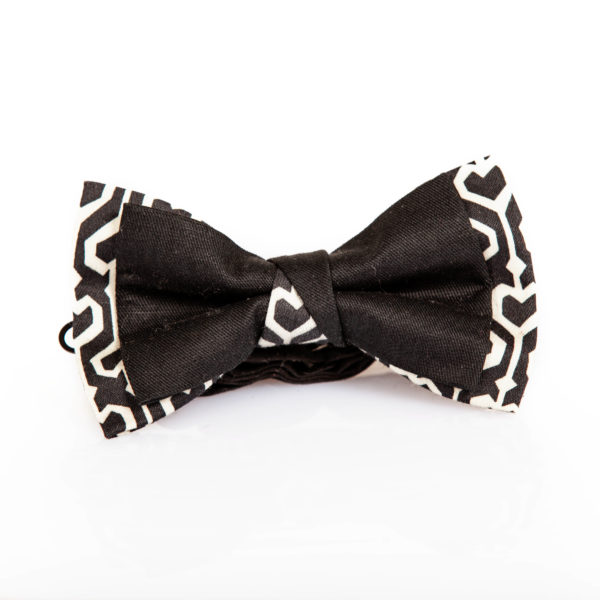 Geometric print cotton bow tie – Cinzia Rossi