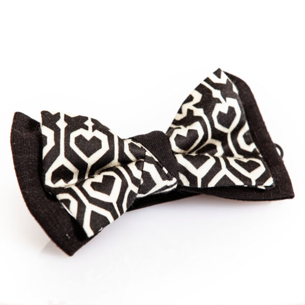 Geometric print cotton bow tie - Cinzia Rossi