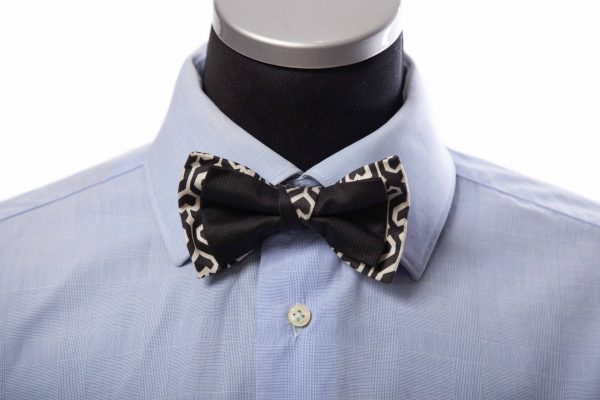 Geometric print cotton bow tie – Cinzia Rossi