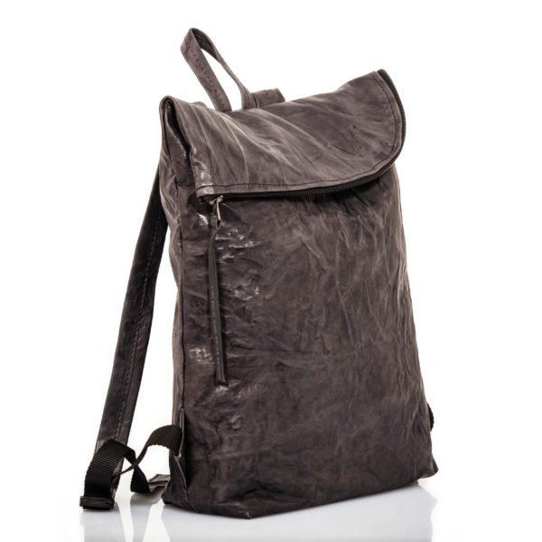 Anthracite Leather backpack - Cinzia Rossi