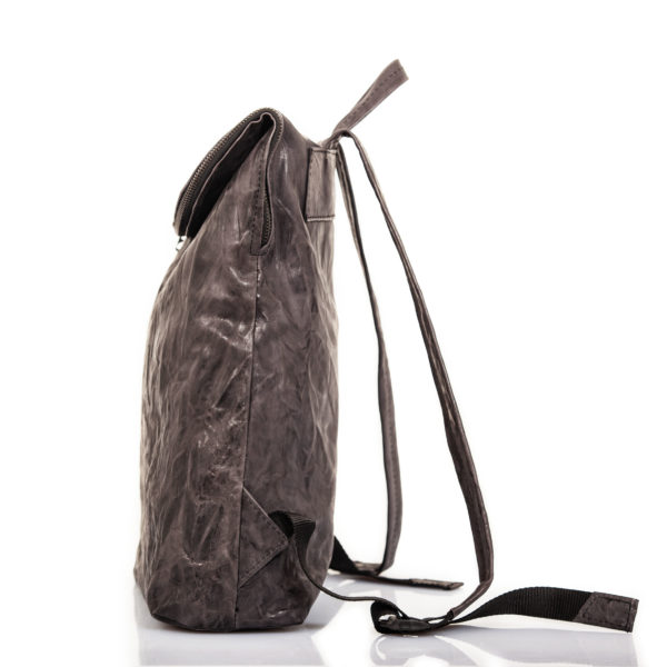 Anthracite Leather backpack - Cinzia Rossi