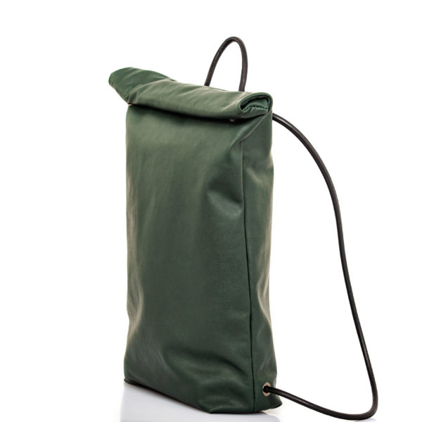 Green leather backpack - cinzia rossi