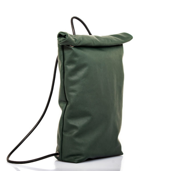 Green leather backpack - cinzia rossi