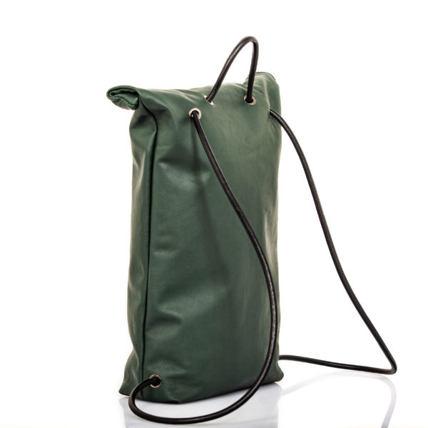 Sac à dos en cuir vert - Cinzia Rossi