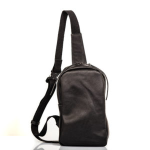 Small one strap shoulder backpack in leather - cinzia rossi