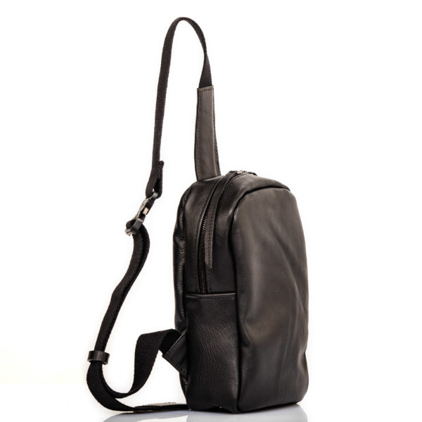 Small one strap shoulder backpack in leather - cinzia rossi