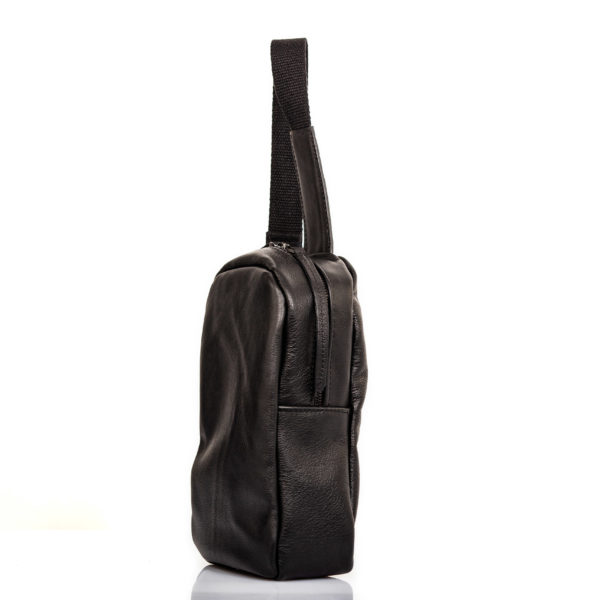 Small one strap shoulder backpack in leather - cinzia rossi