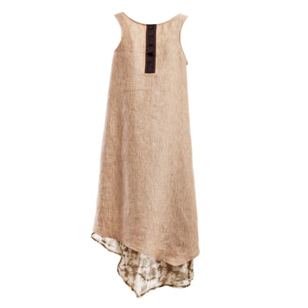 Silk and linen dress - Cinzia Rossi