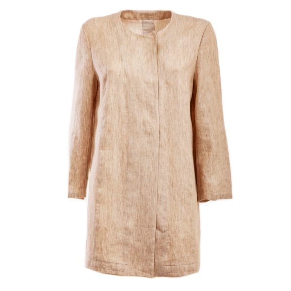 Linen Full-length jacket - Cinzia Rossi