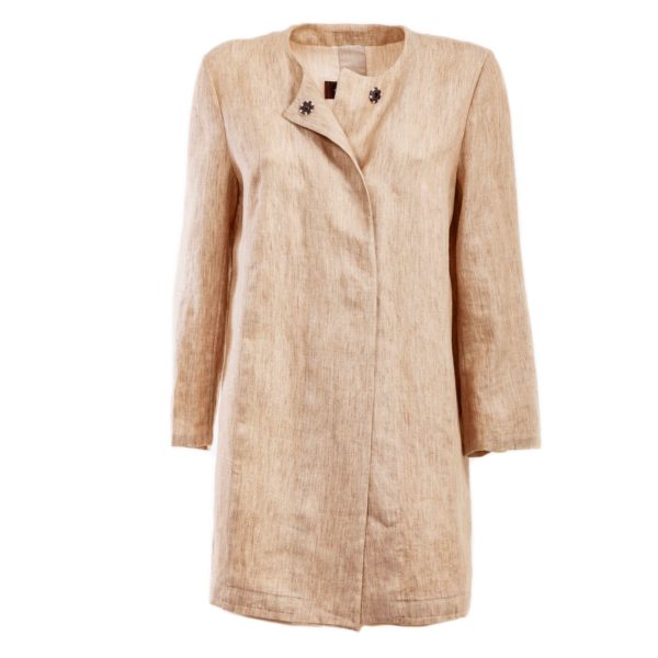 Linen Full-length jacket - Cinzia Rossi