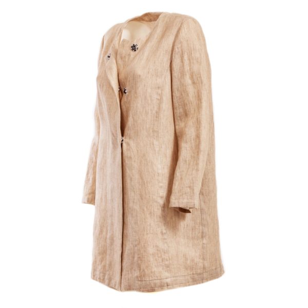 Linen Full-length jacket - Cinzia Rossi