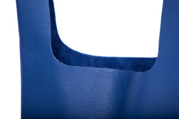 Bolso tote de piel azul cobalto - Cinzia Rossi
