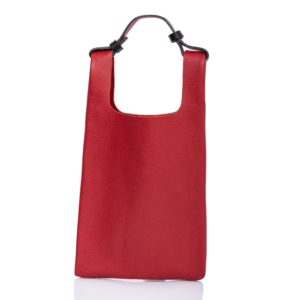 Tote bag in pelle rosso - Cinzia Rossi