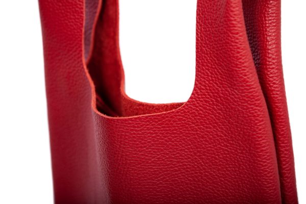 Tote bag in pelle rosso - Cinzia Rossi