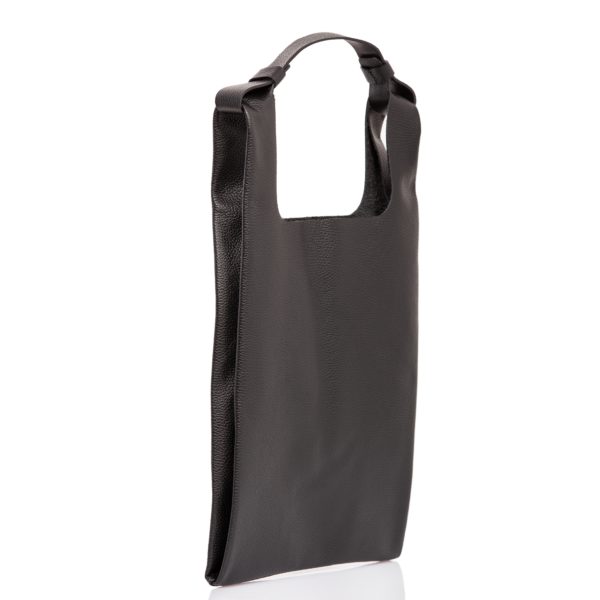 Black leather tote bag - Cinzia Rossi