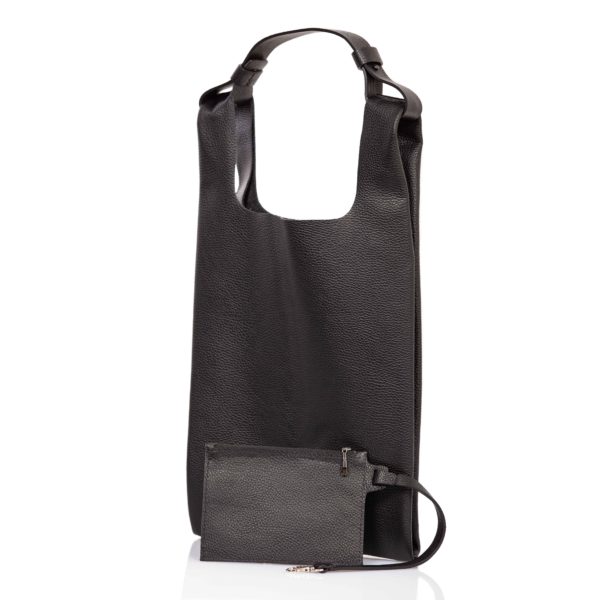 Bolso tote de cuero negro - Cinzia Rossi