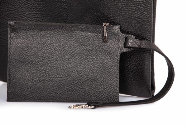 Black leather tote bag - Cinzia Rossi