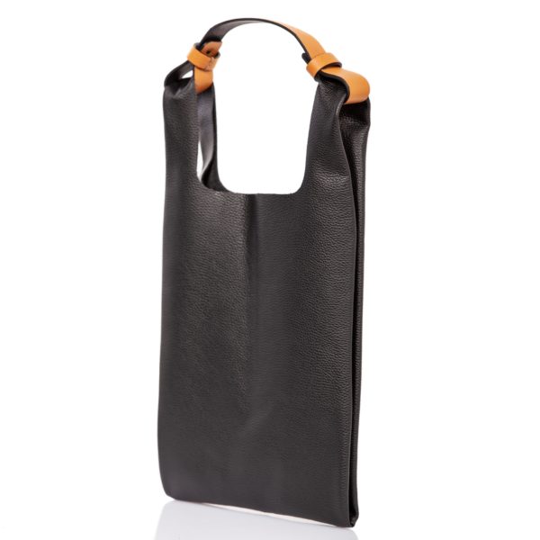 Black leather tote bag - Cinzia Rossi