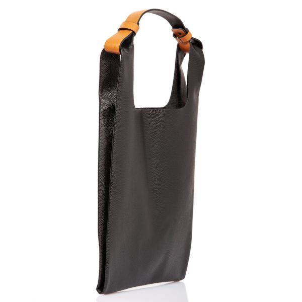 Black leather tote bag - Cinzia Rossi