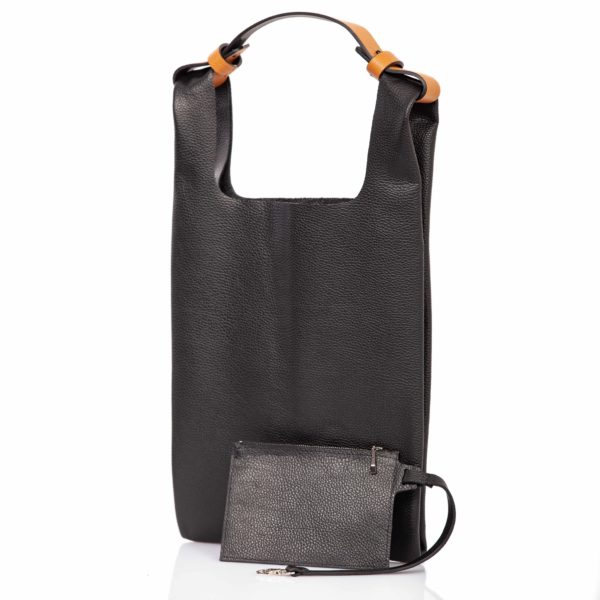 Black leather tote bag - Cinzia Rossi