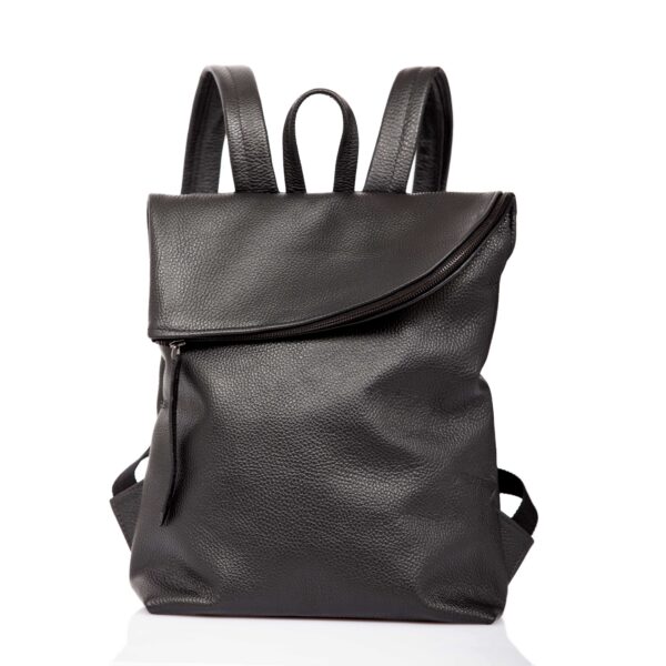 Black leather backpack - Cinzia Rossi