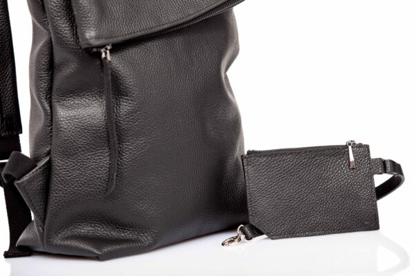 Black leather backpack - Cinzia Rossi