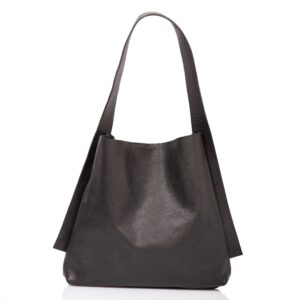 Black leather tote-bag - Cinzia Rossi