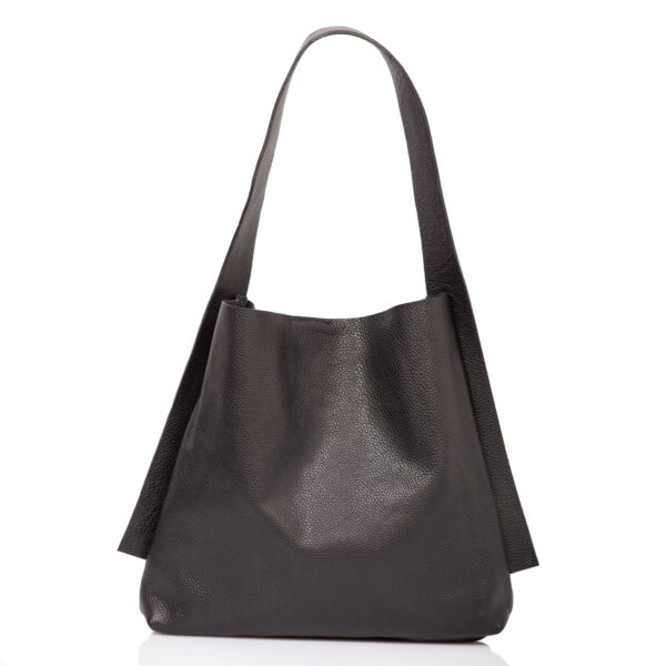 Bolso tote de piel negro - Cinzia Rossi