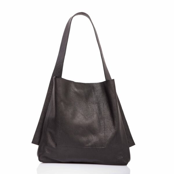 Black leather tote-bag - Cinzia Rossi