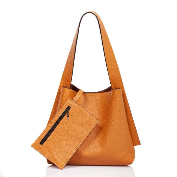 Beige leather tote-bag - Cinzia Rossi