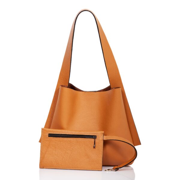 Beige leather tote-bag - Cinzia Rossi