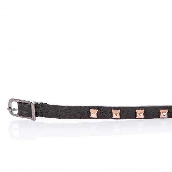 Leather bracelet with gold-colored studs - PARTY/MONSTR