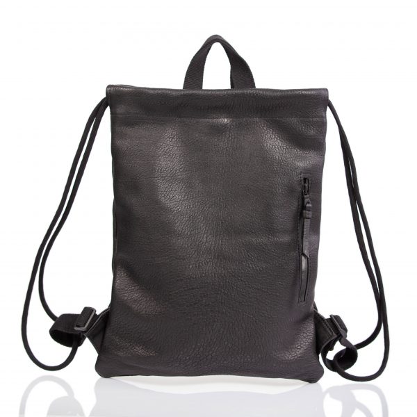 Black leather backpack – Cinzia Rossi