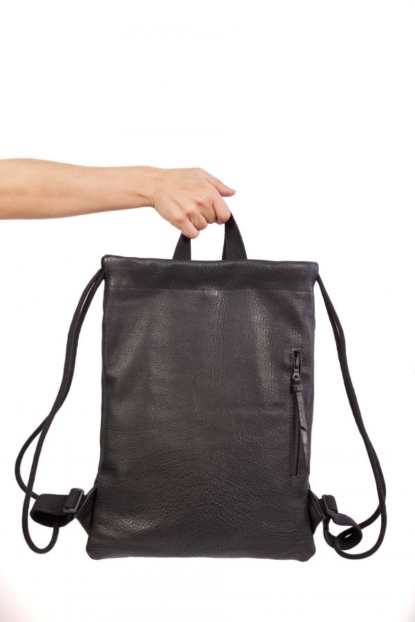 Black leather backpack – Cinzia Rossi